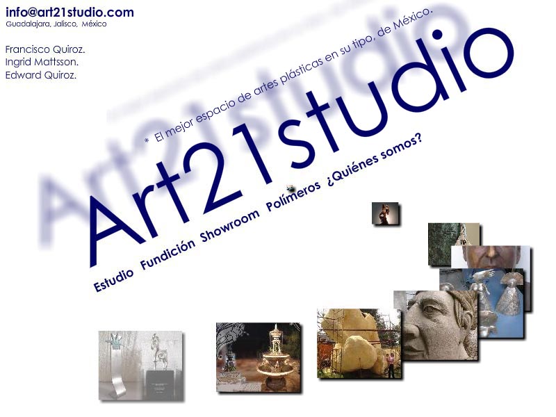 Art21Studio es uno de los mejores talleres de arte integral en México. Ofreciendo desde alojamiento y ateliers donde trabajar, hasta soporte en aspectos de ingeniería, moldes, fundición a la tierra y a la cera perdida, shell, terminados, patinas y recubrimientos, polímeros en el arte
